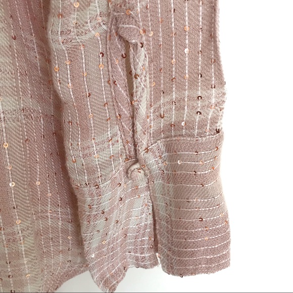 NWT Free People Sequin Pullover Flannel Tunic S - Picture 7 of 7